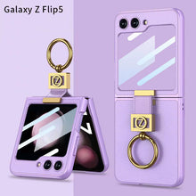 Cargar imagen en el visor de la galería, Luxury  Full-Body Rugged  Case for Samsung Galaxy Z Flip5 With Front Film &amp; Ring
