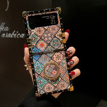 Load image into Gallery viewer, Retro Boho Style Ring Bohemian Case With Lanyard for Samsung Galaxy Z Flip3 Flip4 5G
