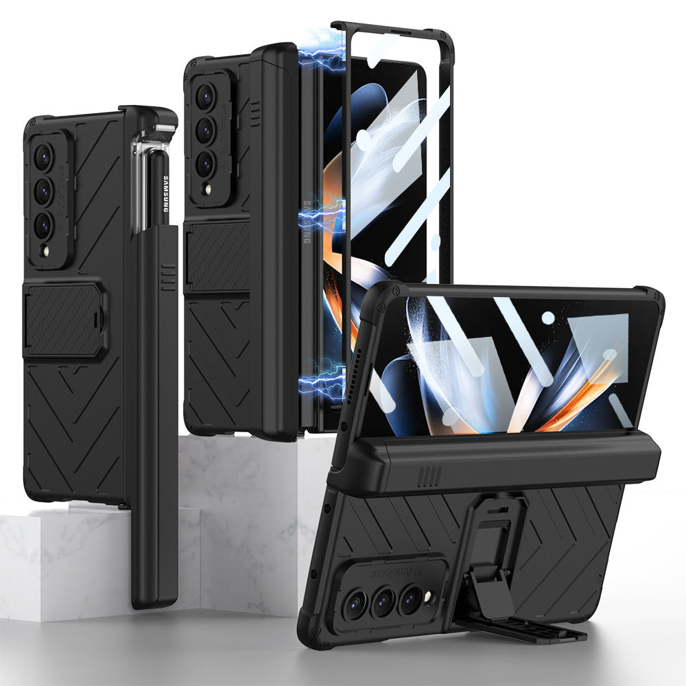 Magnetic Samsung Galaxy Z Fold4 Case With Film & Slide Pen Slot