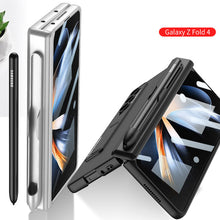 Lade das Bild in den Galerie-Viewer, Magnetic Hinge Case For Galaxy Z Fold4 5G With Pen Slot Tempered Film
