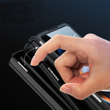 Charger l&#39;image dans la galerie, Magnetic Hinge Case For Galaxy Z Fold4 5G With Made-in S Pen Slot &amp; Tempered Film Stand
