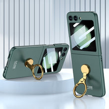 Charger l&#39;image dans la galerie, Luxury Slim Phone Case with 3-Axis Ring Mount and Front Screen Protector
