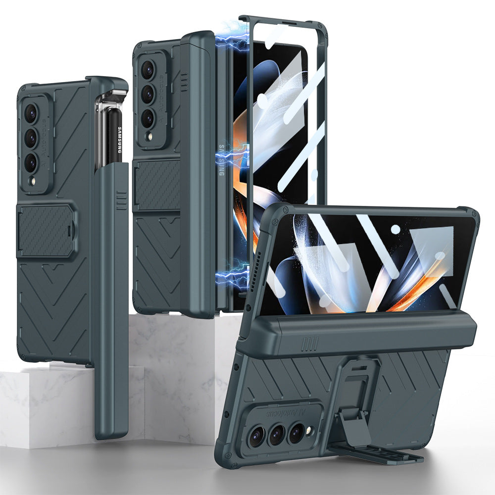 Magnetic Samsung Galaxy Z Fold4 5G Case Hinge Full Protect With Slide Pen Slot