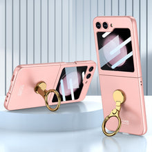 Carregar imagem no visualizador da galeria, Luxury Slim Phone Case with 3-Axis Ring Mount and Front Screen Protector
