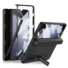 Charger l&#39;image dans la galerie, Magnetic Hinge Samsung Z Fold5 Case With Folding Bracket &amp; Front Film &amp; Pen slot
