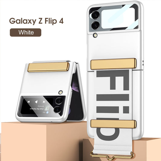 Wristband Bracket And Shell Membrane Integrated Case For Galaxy Z Flip4 5G