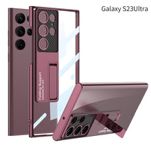 Lade das Bild in den Galerie-Viewer, Samsung Galaxy S23 Ultra Electroplated Hard Case for Samsung Galaxy With Kickstand
