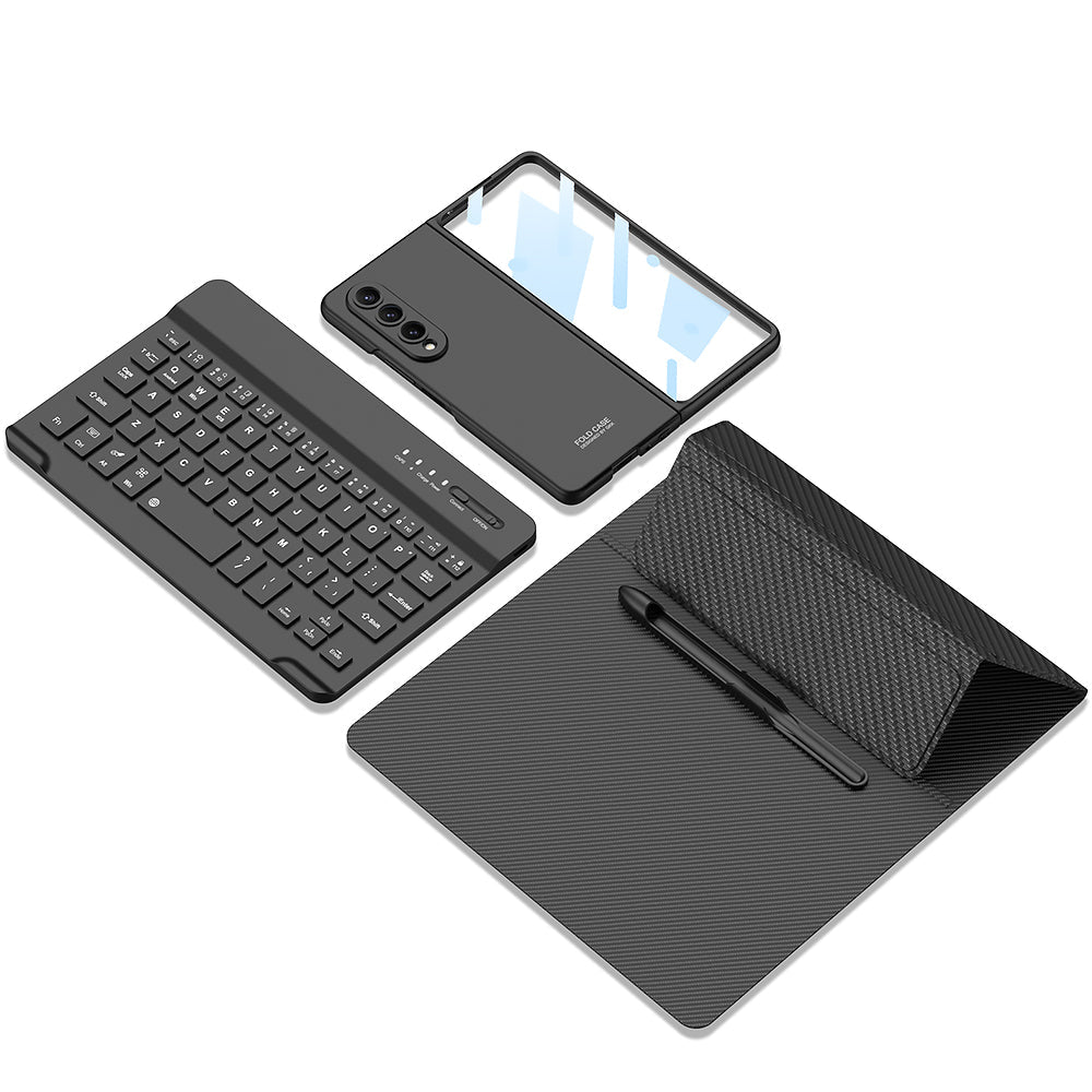 Bluetooth Keyboard For Galaxy Z Fold4/Fold3 5G With Full Protection Case and S Pen Slot