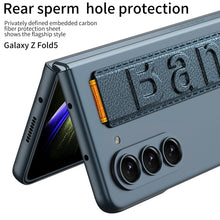 Carregar imagem no visualizador da galeria, Ultra-Slim Samsung Galaxy Z Fold 5 Case with Front Screen Tempered Glass Protector &amp; Wrist Band
