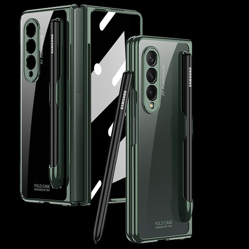 Phantom Pen Slot and Shell Membrane Case For Samsung Galaxy Z Fold3 5G