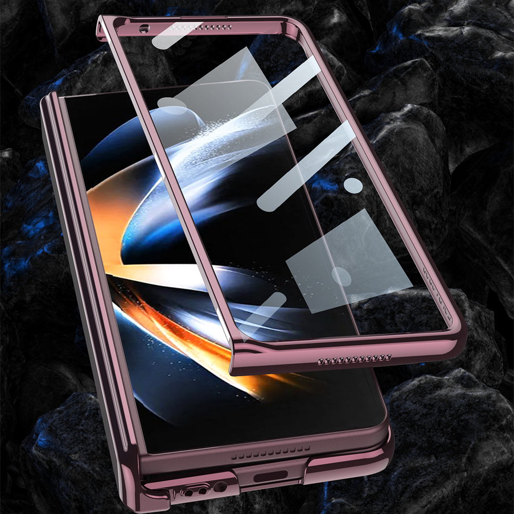 Magnetic Hinge Phantom Case For Galaxy Z Fold4 5G With Film Protector