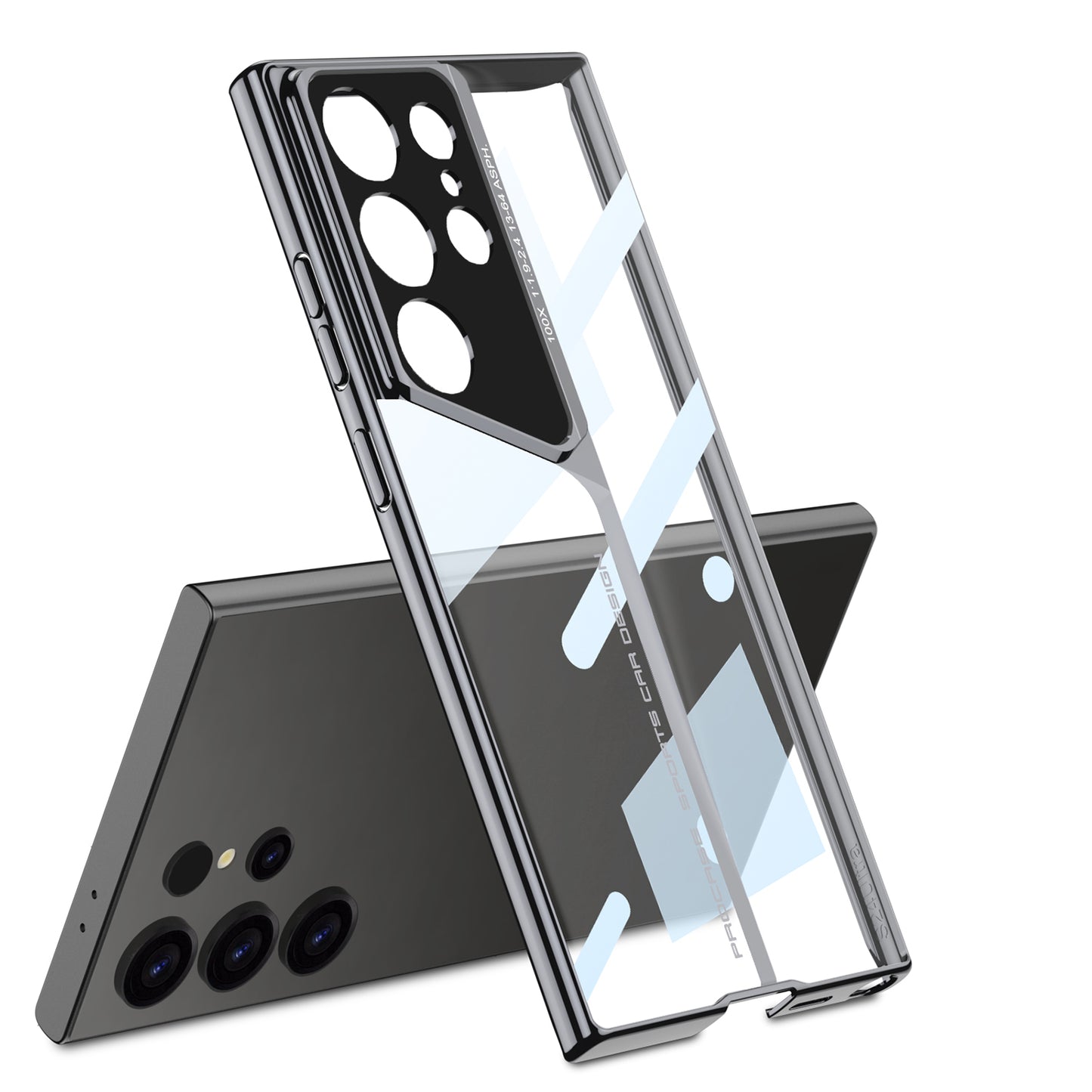 Transparent Electroplated Case For Samsung S24Ultra