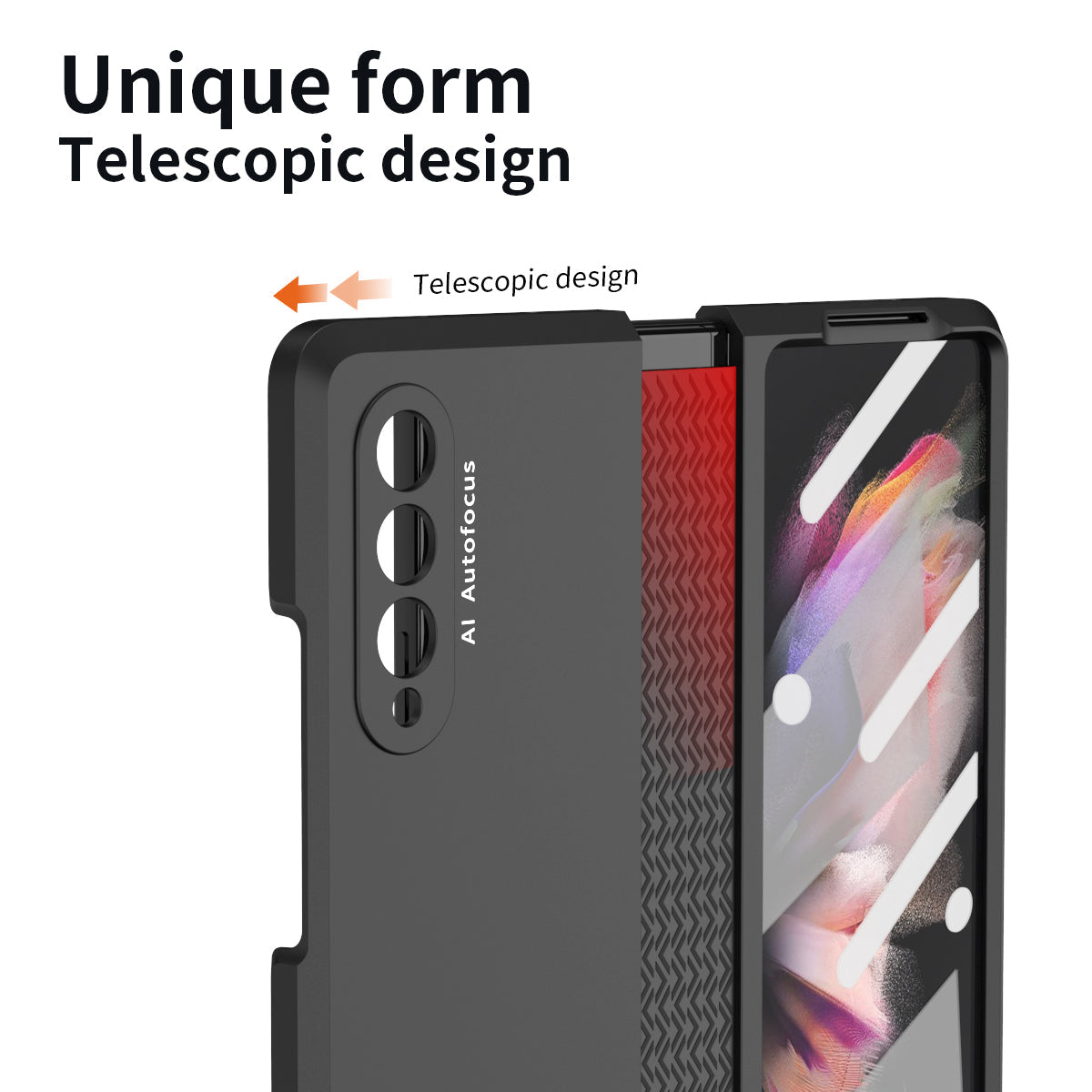 Samsung Galaxy Z Fold 3 5G Case With Front Film & TPU Hinge