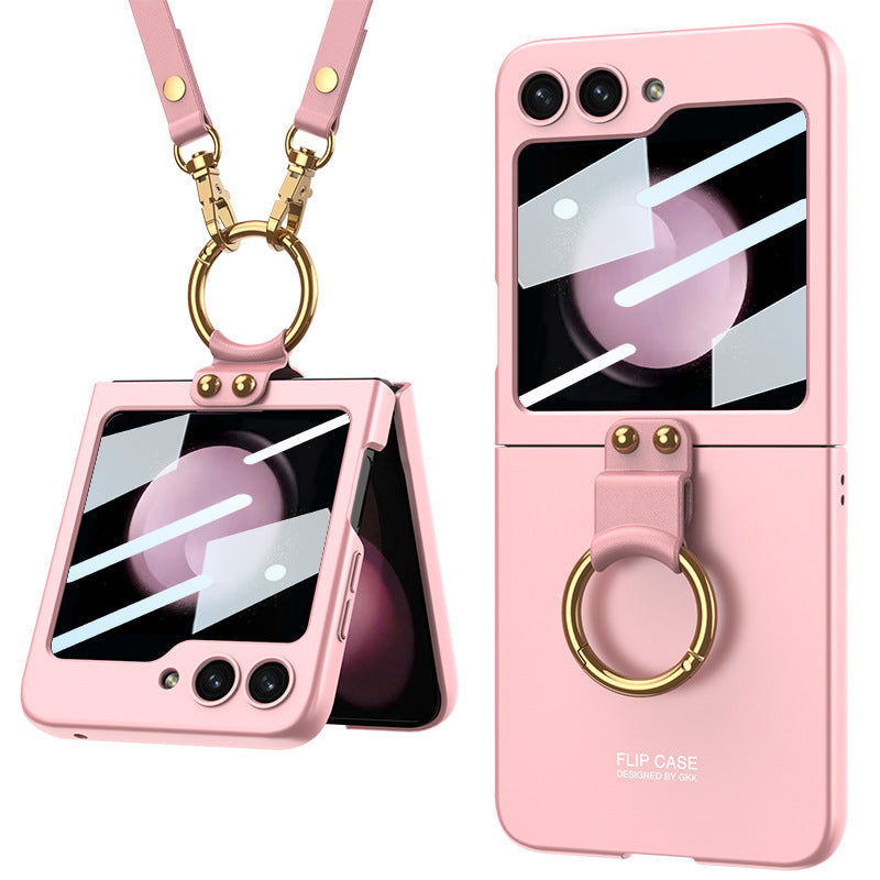 Crossbody Ultra-Thin Samsung Z Flip5 Case with Ring Screen Protector
