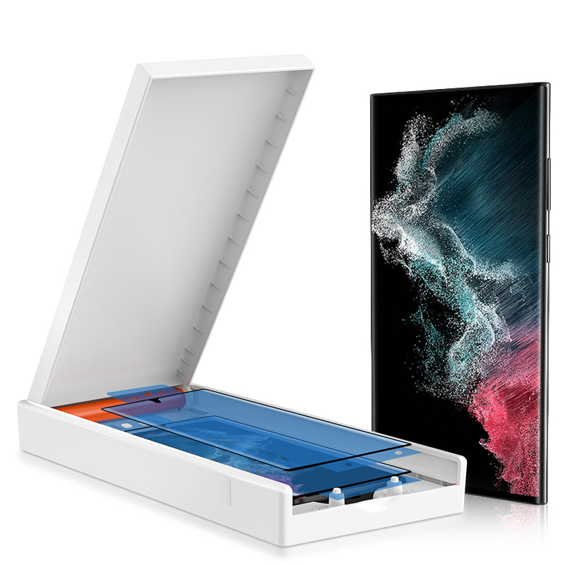 Provencee Easy-install Screen Protector Box Screen Protector for Samsung S22/S22+/S22 Ultra