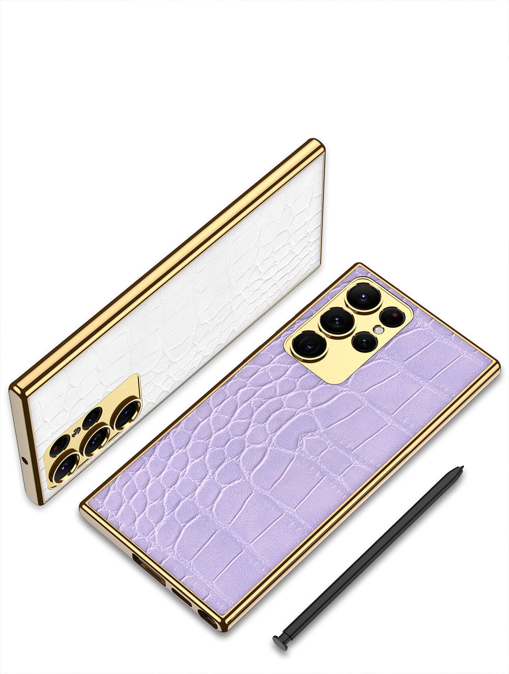 Electroplated Leather Soft Shell Samsung Galaxy S23 S23 Plus S23 Ultra Case