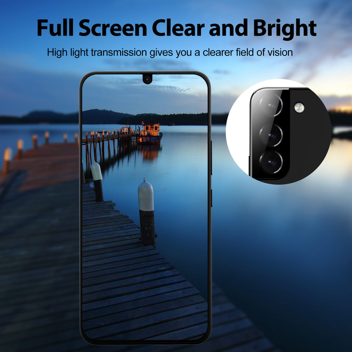 Provencee Easy-install Screen Protector Box Screen Protector for Samsung S22/S22+/S22 Ultra