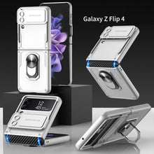 Carregar imagem no visualizador da galeria, Armor Shockproof Case For Samsung Galaxy Z Flip4 5G WIth Ring Holder and Lens Slide Protector
