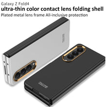 Load image into Gallery viewer, Full-Protection Hard Case With Electroplated lens Frame For Samsung Galaxy Z Fold4 5G
