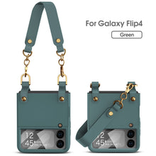 Carregar imagem no visualizador da galeria, Handbag Style Samsung Galaxy Z Flip4 5G Case With Wristband
