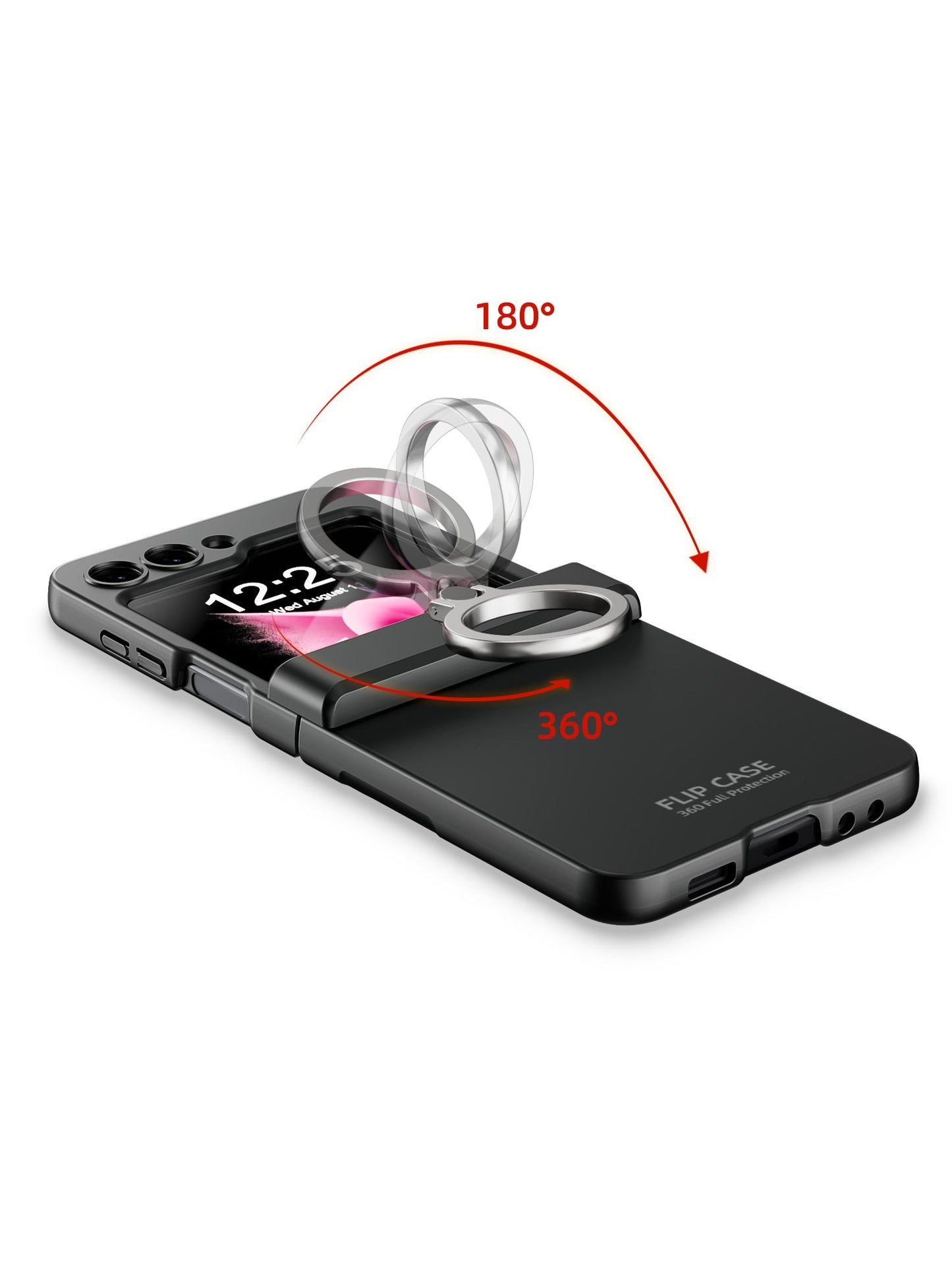 Built-in Protective Film Wire Hinge Full Protection Case For Samsung Galaxy Z Flip5