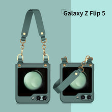 Load image into Gallery viewer, Luxury Samsung Z Filp5 Phone Case With Portable Wrist Rope
