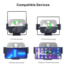 Carregar imagem no visualizador da galeria, 15W Intelligent Automatic Sensor  Dual Charging Car Holder Charger For Samsung Galaxy Z Fold4 Fold3 5G
