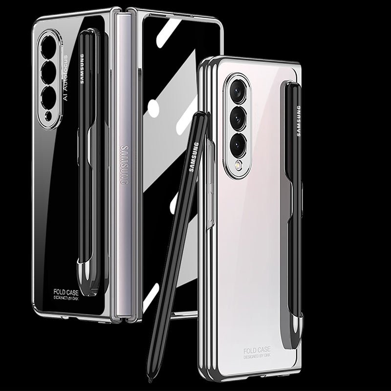 Phantom Pen Slot and Shell Membrane Case For Samsung Galaxy Z Fold3 5G