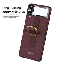 Carregar imagem no visualizador da galeria, Samsung Galaxy Z Flip4 5G Ultra-Thin Hard Cover with Ring
