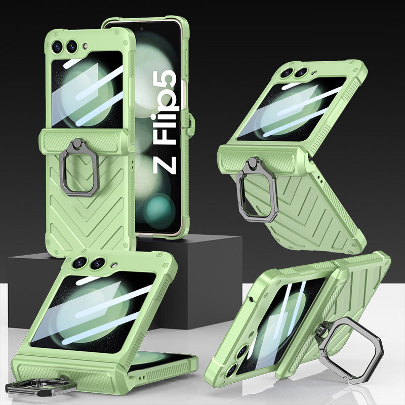 Magnetic Hinge Shell Integrated Armor Case For Samsung Galaxy Z Flip5