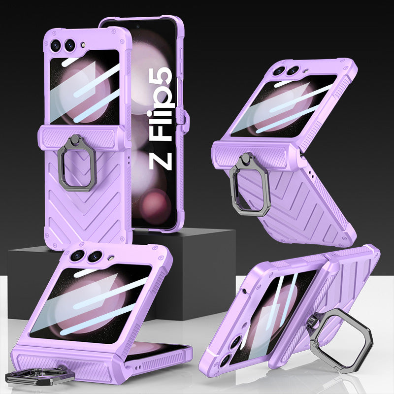 Magnetic Hinge Shell Integrated Armor Case For Samsung Galaxy Z Flip5