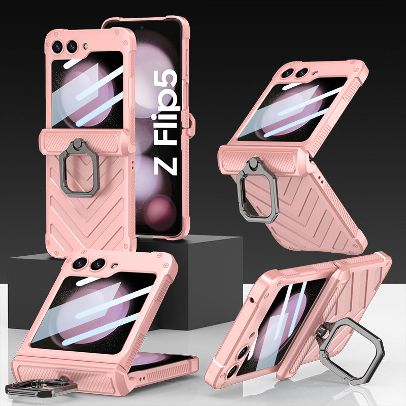 Magnetic Hinge Shell Integrated Armor Case For Samsung Galaxy Z Flip5