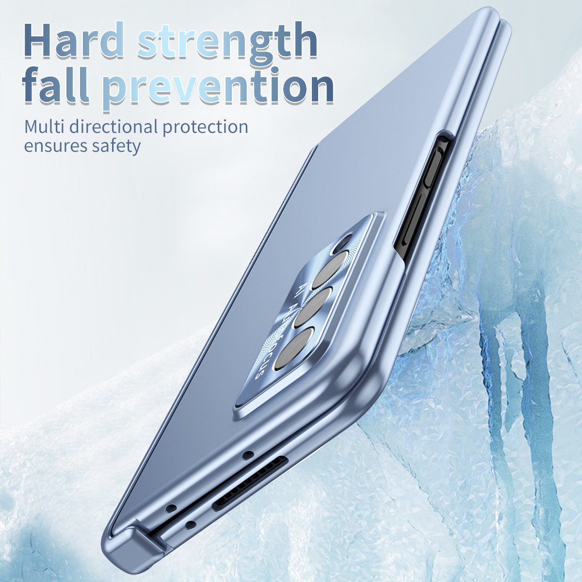 Samsung Galaxy Z Fold4 5G Electroplated Case With Double Hinges and Stylus