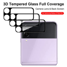Load image into Gallery viewer, Camera Lens Protector Back Screen Tempered Glass For Samsung Galaxy Z Flip3 5G Z Flip 3 Protection Film Anti-Scratch
