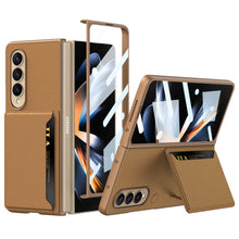 Lade das Bild in den Galerie-Viewer, Cardholder Bag Bracket Leather Wallet Case For Samsung Galaxy Z Fold4 5G
