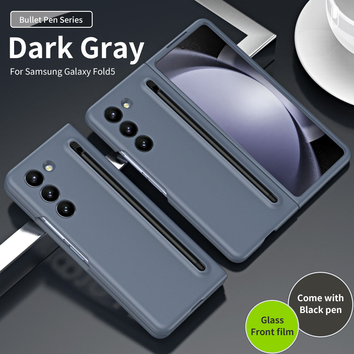 Anti-fall Protective Phone Case With Pen & Film For Samsung  Z Fold5 Fold4 Fold3