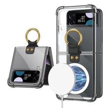 Carregar imagem no visualizador da galeria, Galaxy Z Flip3 Flip4 Magnetic MagSafe Airbag Anti-fall Wireless Charging Phone Case
