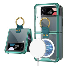 Carregar imagem no visualizador da galeria, Galaxy Z Flip3 Flip4 Magnetic MagSafe Airbag Anti-fall Wireless Charging Phone Case
