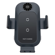Cargar imagen en el visor de la galería, 2 - Coils Car Wireless Charger Holder For Samsung Galaxy Z Flip5 Flip4 Flip3 With Cool Fan
