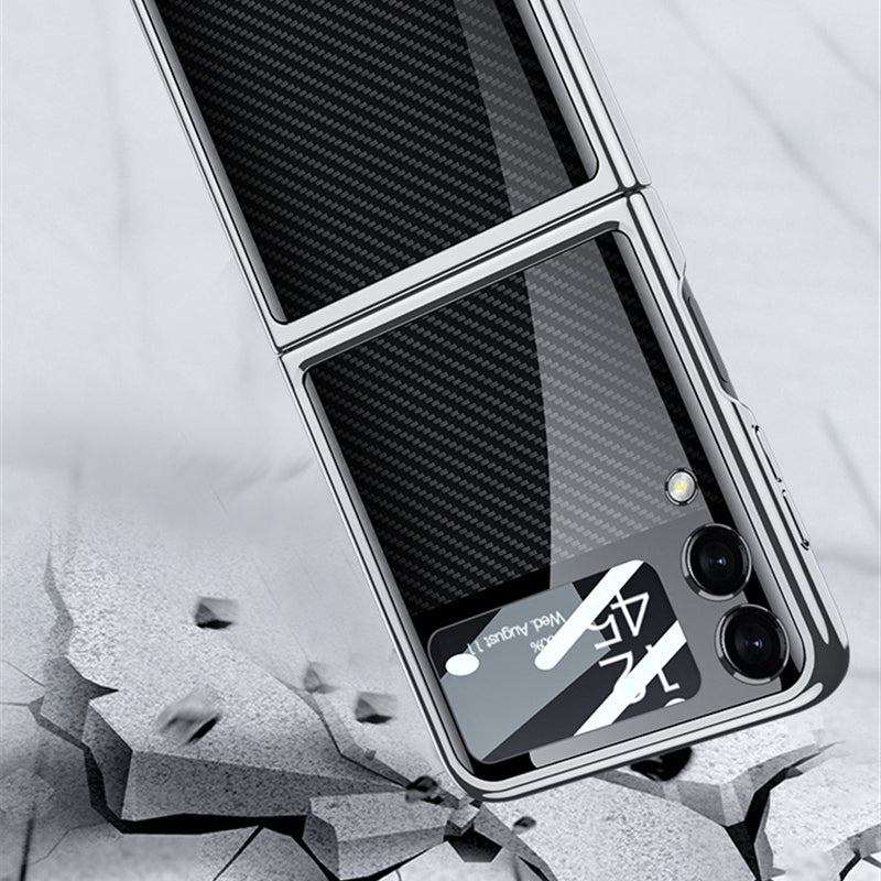 Samsung Galaxy Z Flip 3 5G Case Cover Palting Tempered Glass Hard Full Camera Protection Cover for Z Flip3