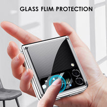 Carregar imagem no visualizador da galeria, Samsung Galaxy Z Flip 3 5G Case Cover Palting Tempered Glass Hard Full Camera Protection Cover for Z Flip3
