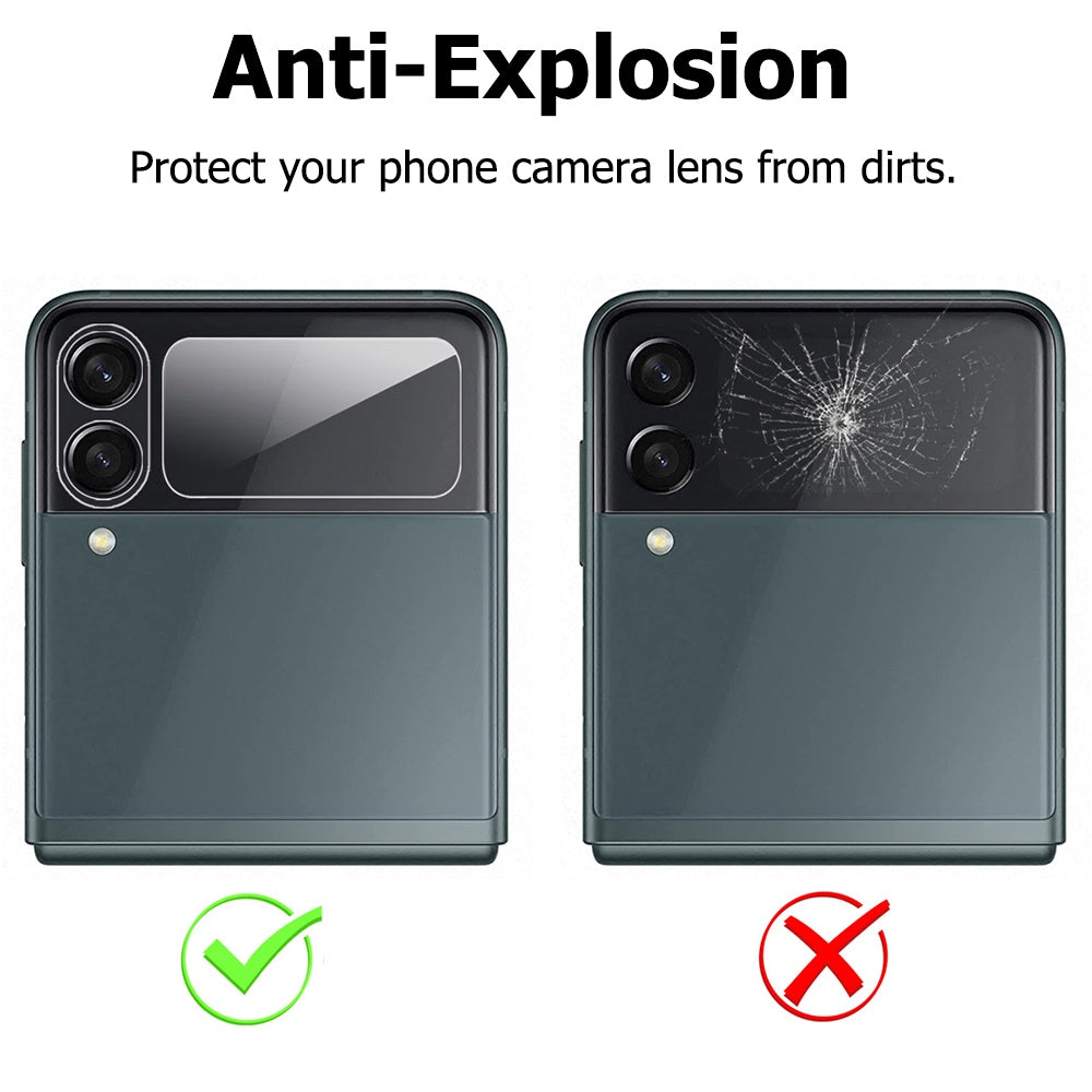 Samsung Galaxy Z Flip4 5G Camera Lens Glass & Rear Screen Protector