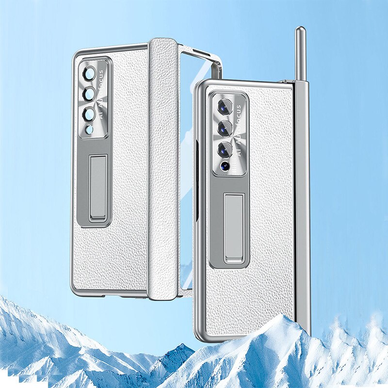Samsung Galaxy Z Fold4  5G Aluminum Alloy Case Magnetic Hinge With Stylus