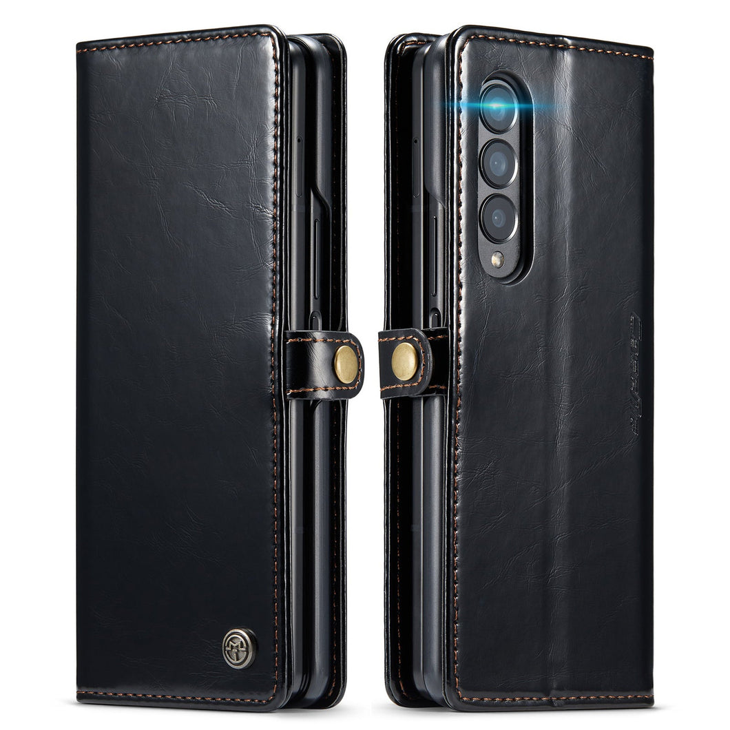 Business Leather Case for Samsung Galaxy Z Fold4 5G Card holder Cover