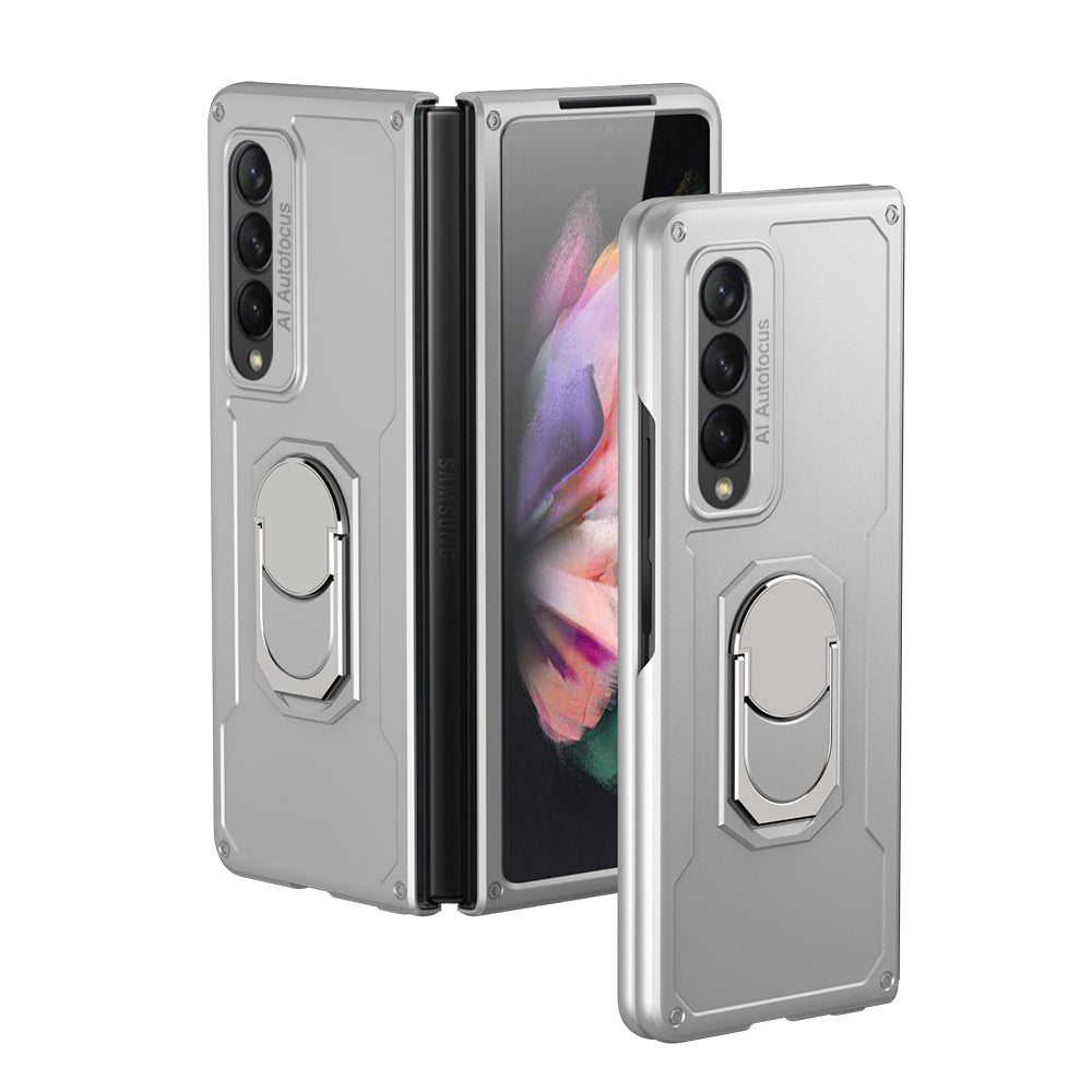 Armor Back Clip Stand Holder Case For Samsung Galaxy Z Fold 3 5G Anti-knock Protection Hard Cover For Samsung Z Fold 3 Case