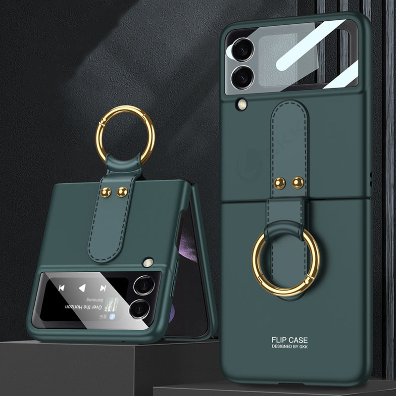 Case For Samsung Galaxy Z Flip 3 5G Ultra-thin With Back Screen Protector Hard Matte Plastic Cover For Samsung Z Flip3 5G