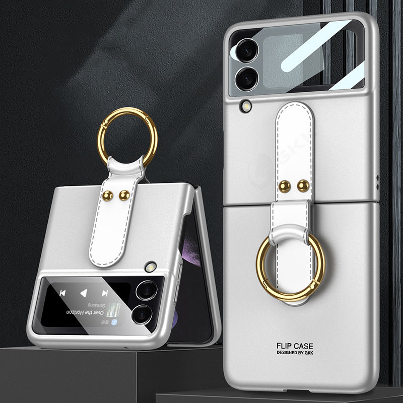 Case For Samsung Galaxy Z Flip 3 5G Ultra-thin With Back Screen Protector Hard Matte Plastic Cover For Samsung Z Flip3 5G
