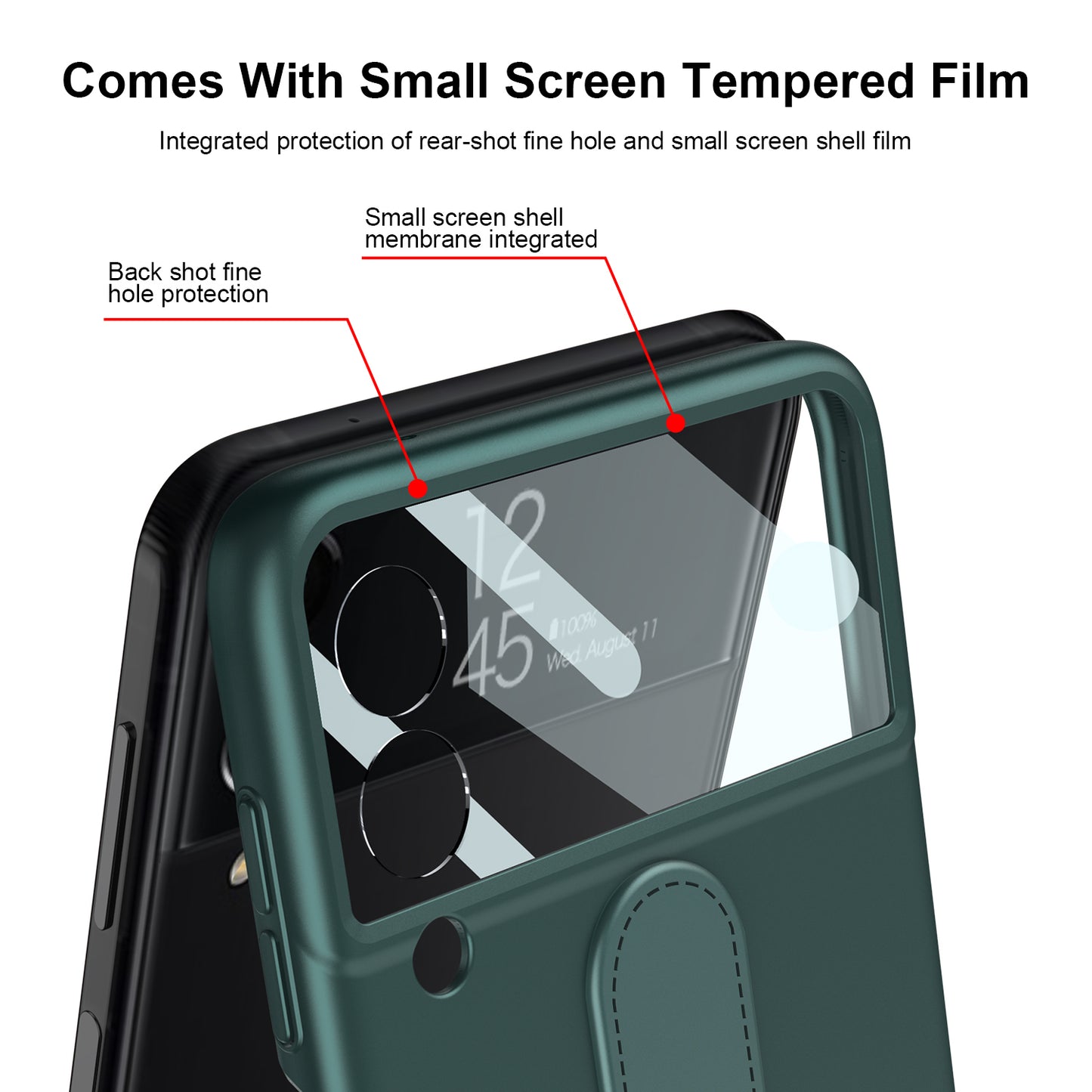 Case For Samsung Galaxy Z Flip 3 5G Ultra-thin With Back Screen Protector Hard Matte Plastic Cover For Samsung Z Flip3 5G