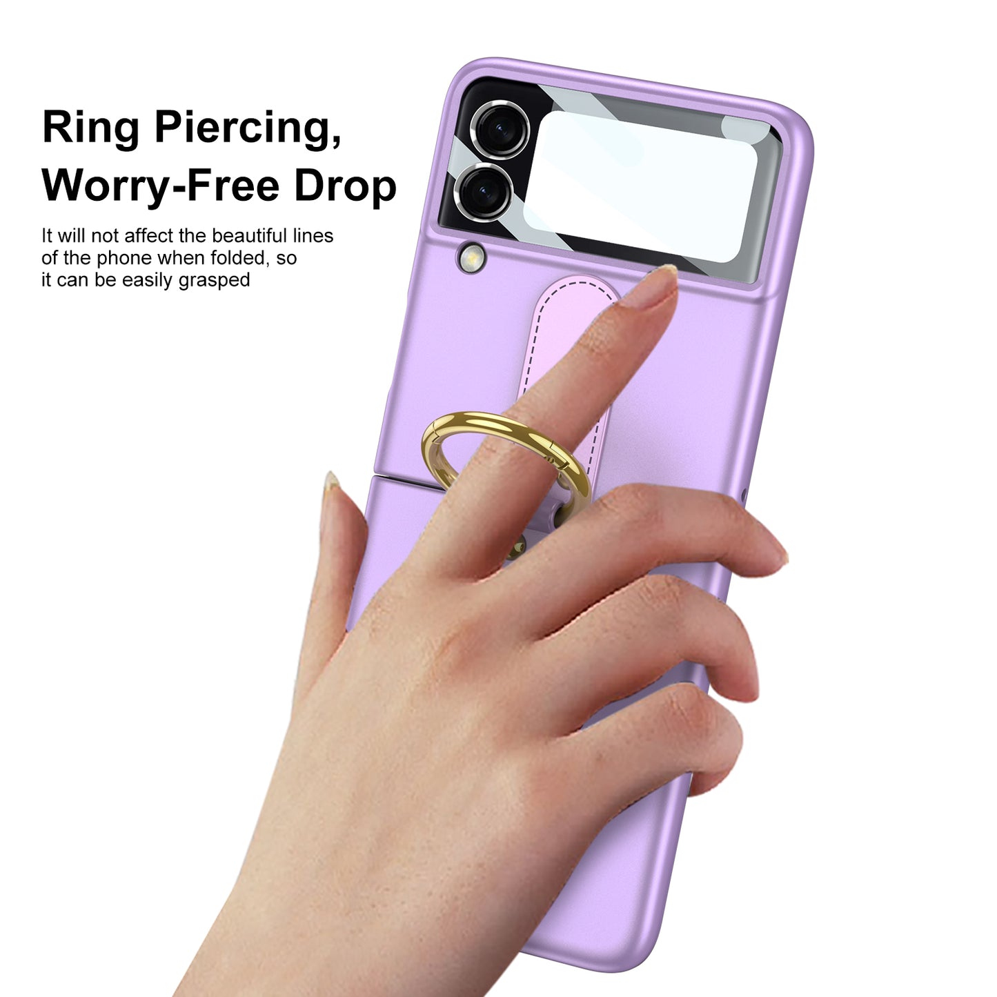 Case For Samsung Galaxy Z Flip 3 5G Ultra-thin With Back Screen Protector Hard Matte Plastic Cover For Samsung Z Flip3 5G