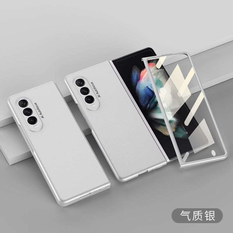 Samsung Galaxy Z Fold 3 5G Ultra-Thin Anti-knock Hard Matte Outer Screen Glass Case For Samsung Z Fold 3 5G Cover